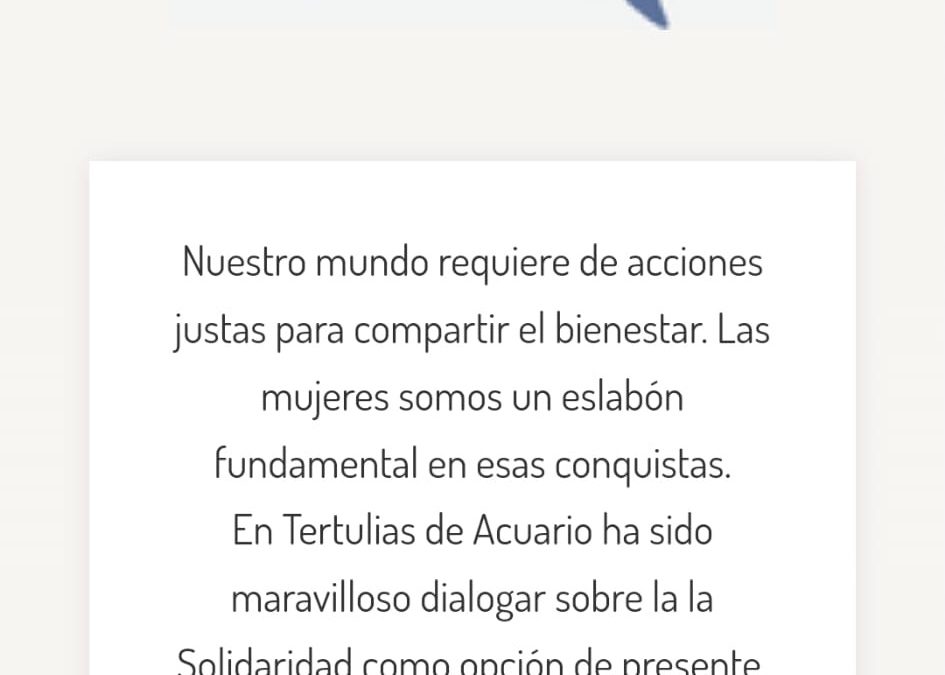 Tertúlia poética y solidaria